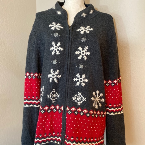 Sweaters - Guide series zip up cardigan fair isle